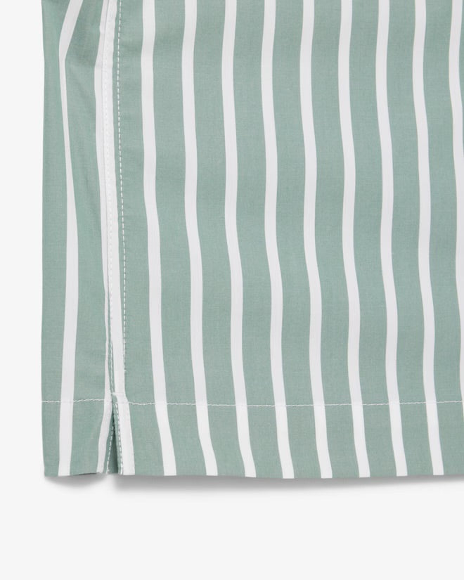 Lacoste Relaxed Fit Shirt Striped - Light Green/White