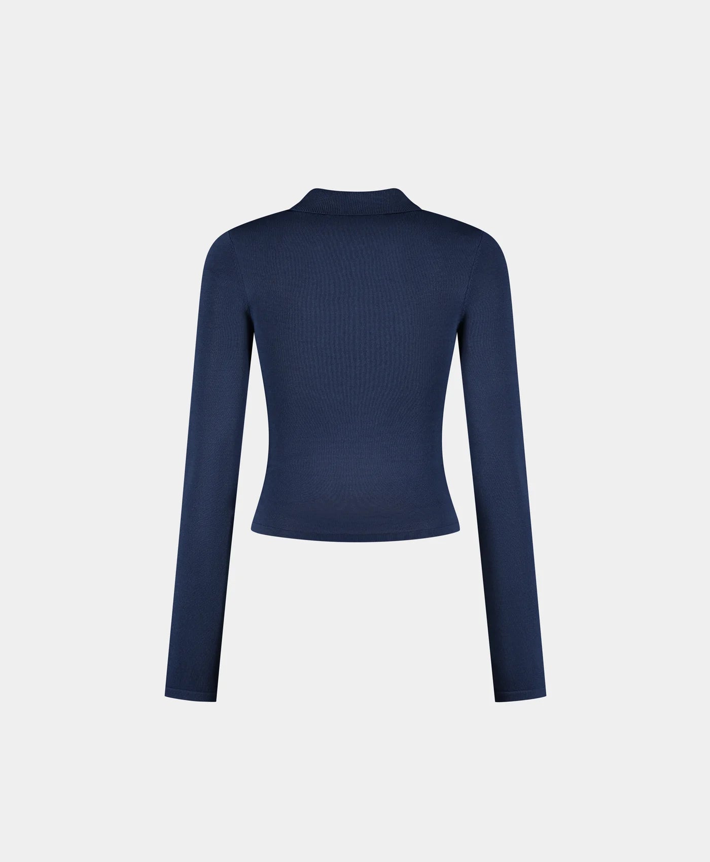 Daily Paper Zip Knit Polo Ls - Blue