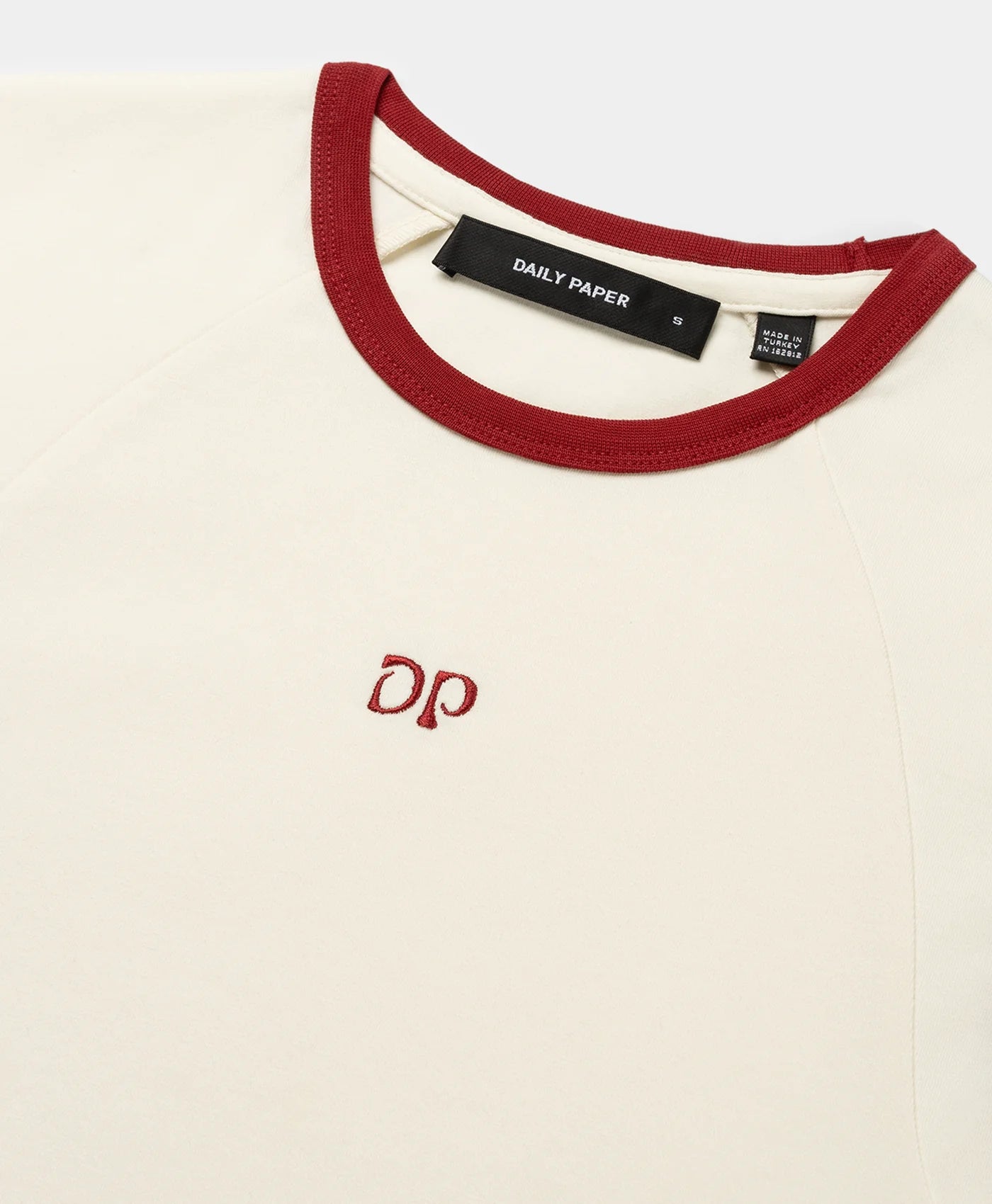 Daily Paper Contrast Fitted Tee - Beige
