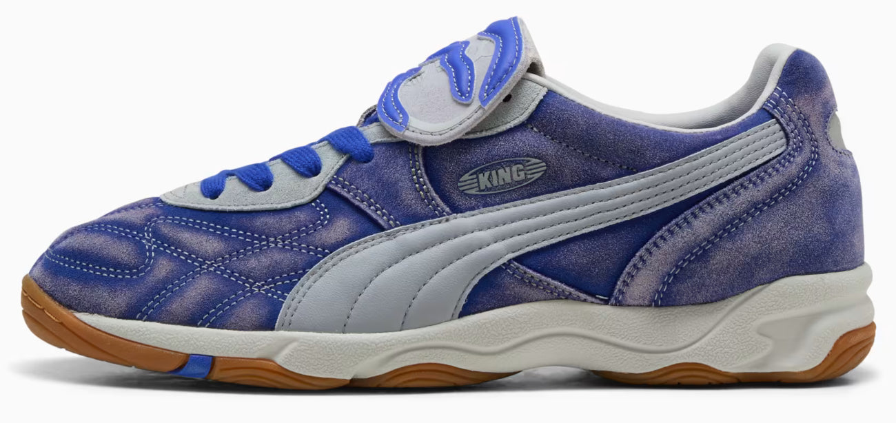 Puma x Kidsuper King Indoor Sneaker - Dart Blue - Gray Fog