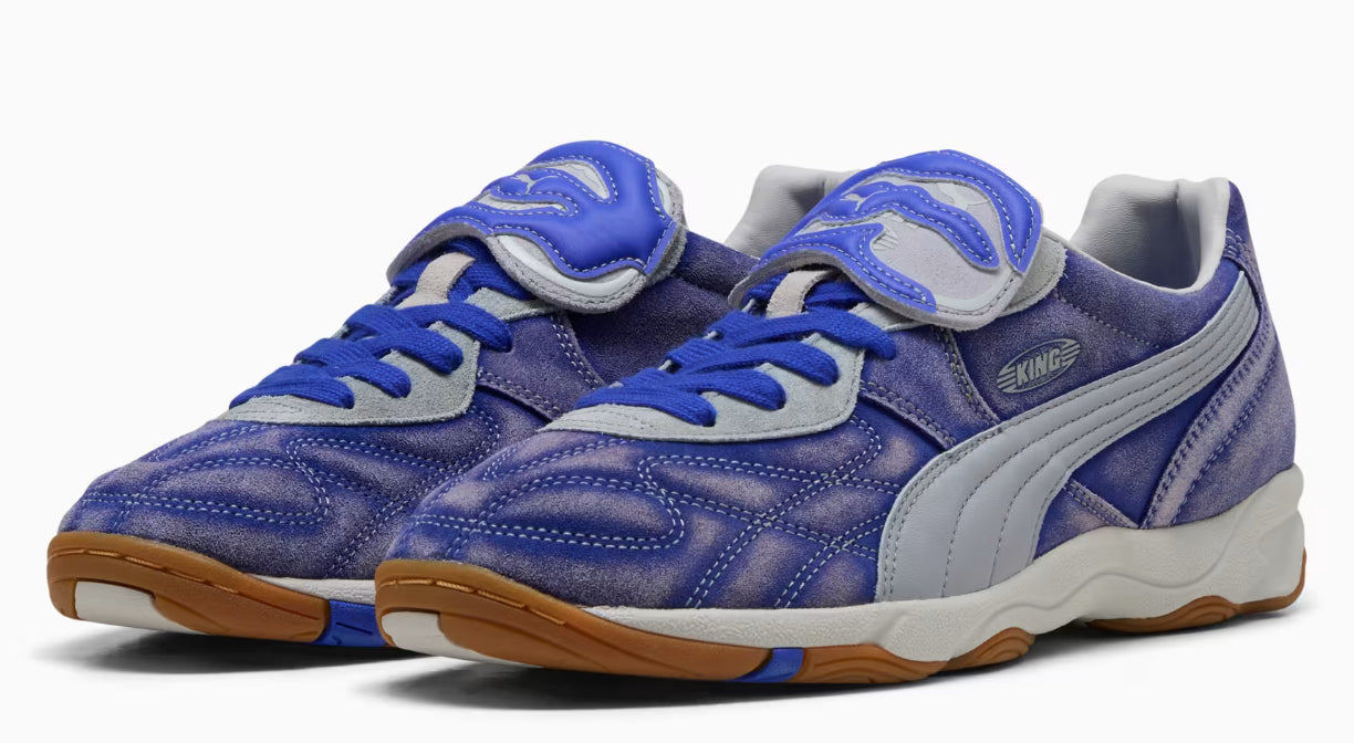 Puma x Kidsuper King Indoor Sneaker - Dart Blue - Gray Fog