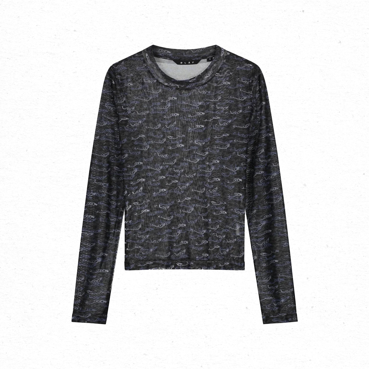 ØLÅF Wind AOP Top LS - Black