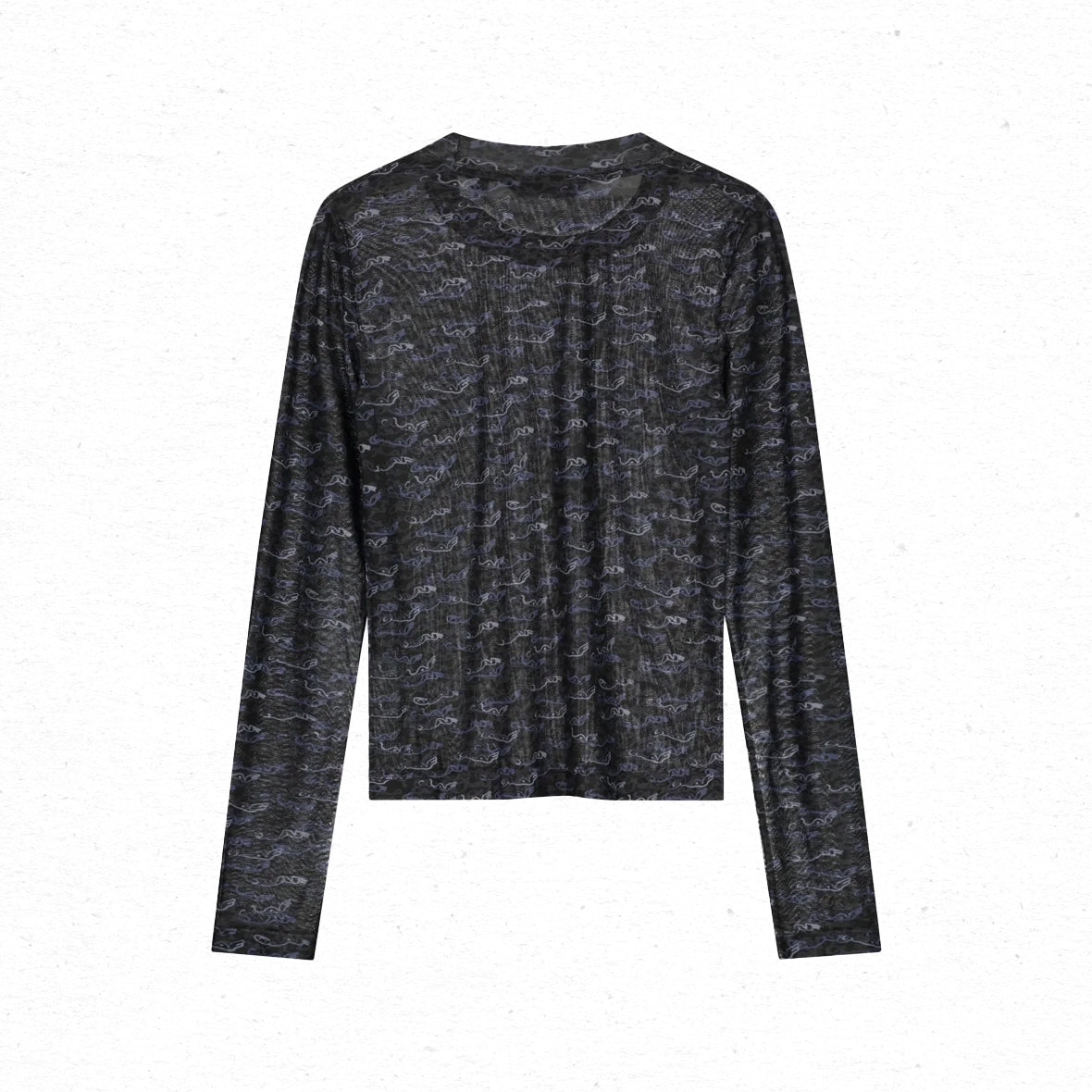 ØLÅF Wind AOP Top LS - Black