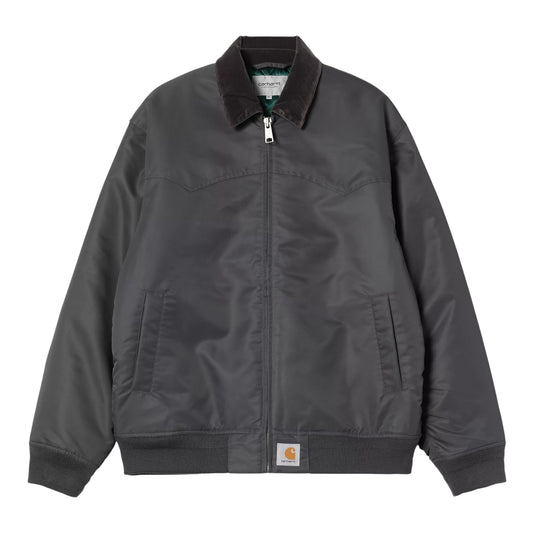 Carhartt WIP Santa Fe Alumni Jacket - Graphite / Dark Fir