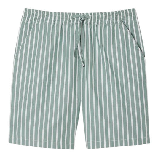 Lacoste Relaxed Striped Shorts - Green/White