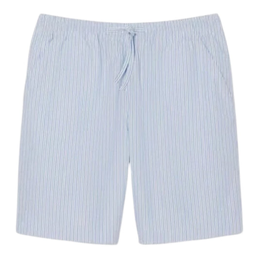Lacoste Relaxed Striped Shorts - Blue/White