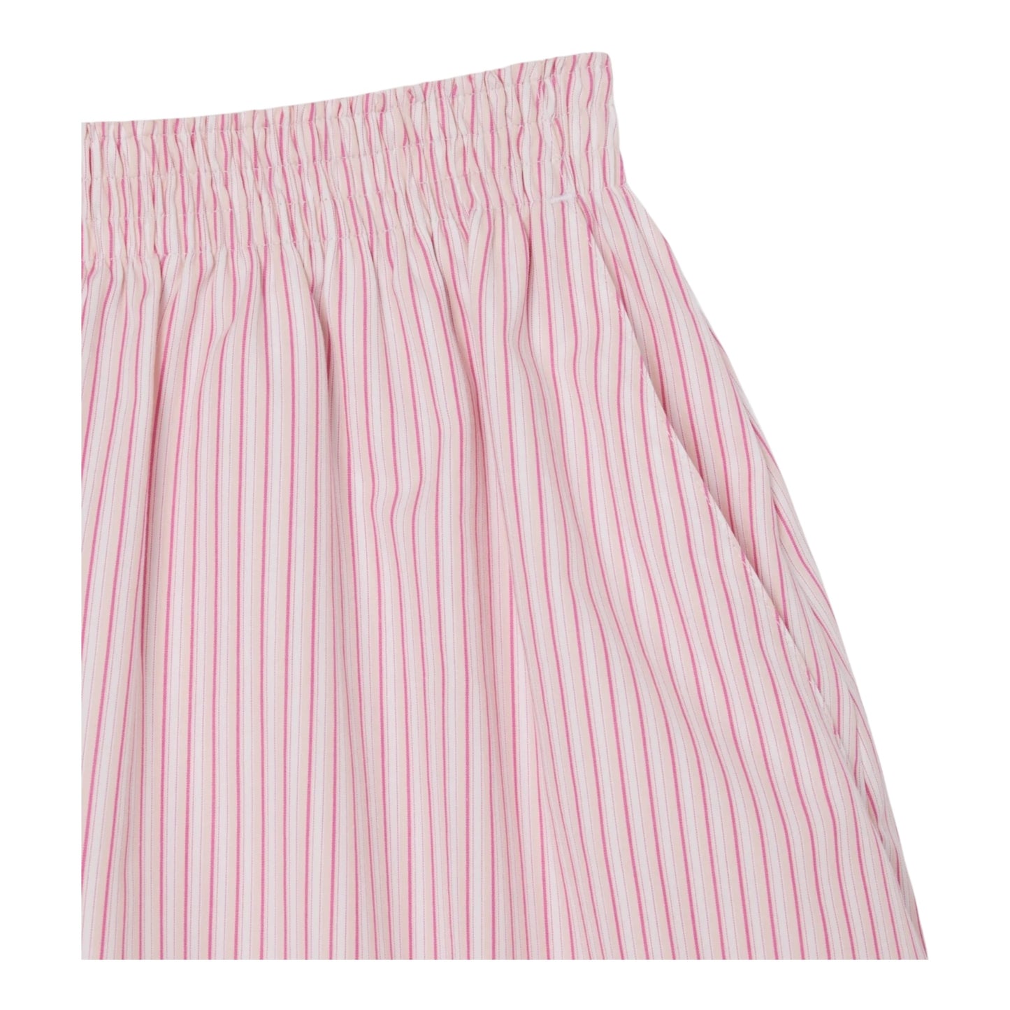 Lacoste Wide Striped Shorts - Pink/White