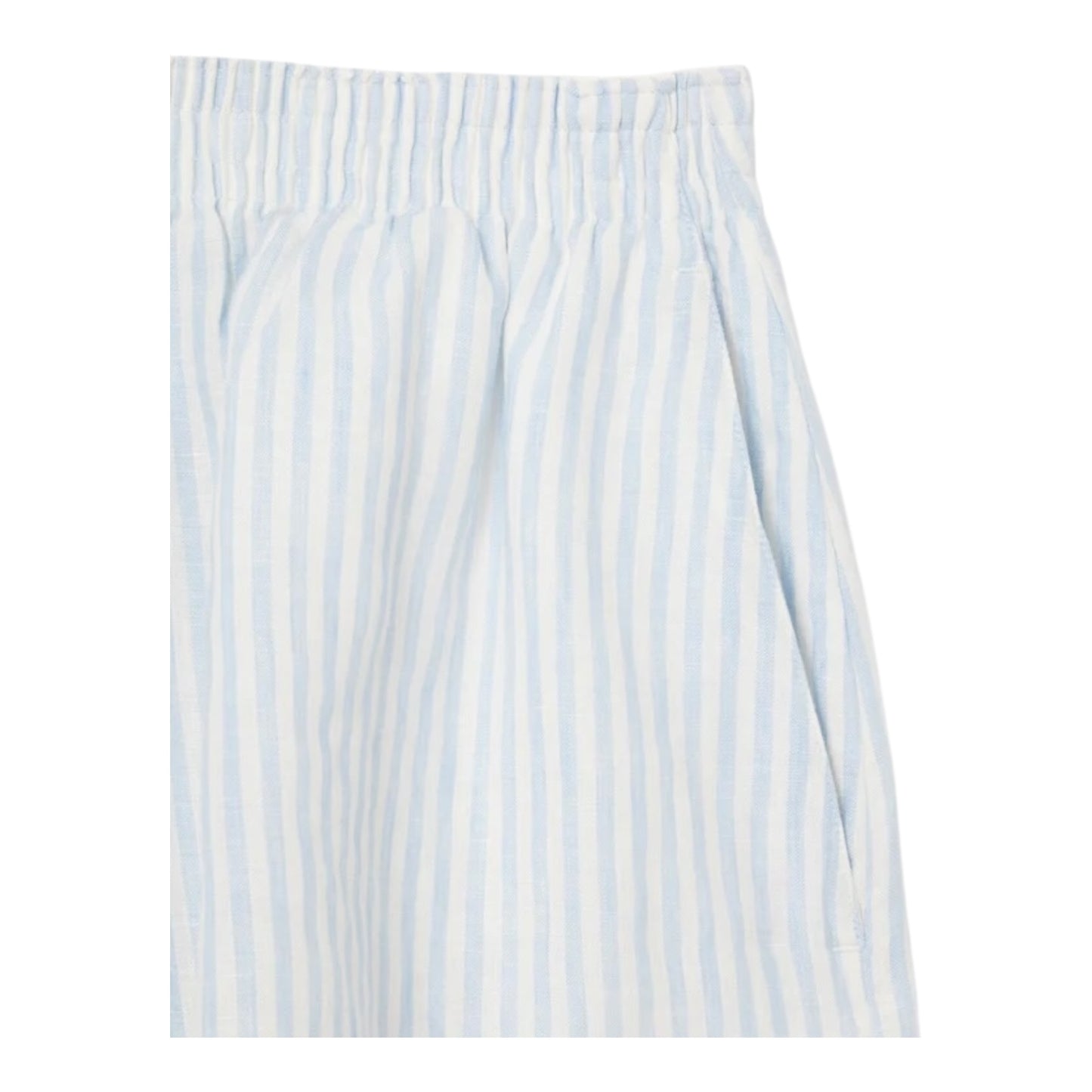 Lacoste Wide Striped Shorts - Blue/White
