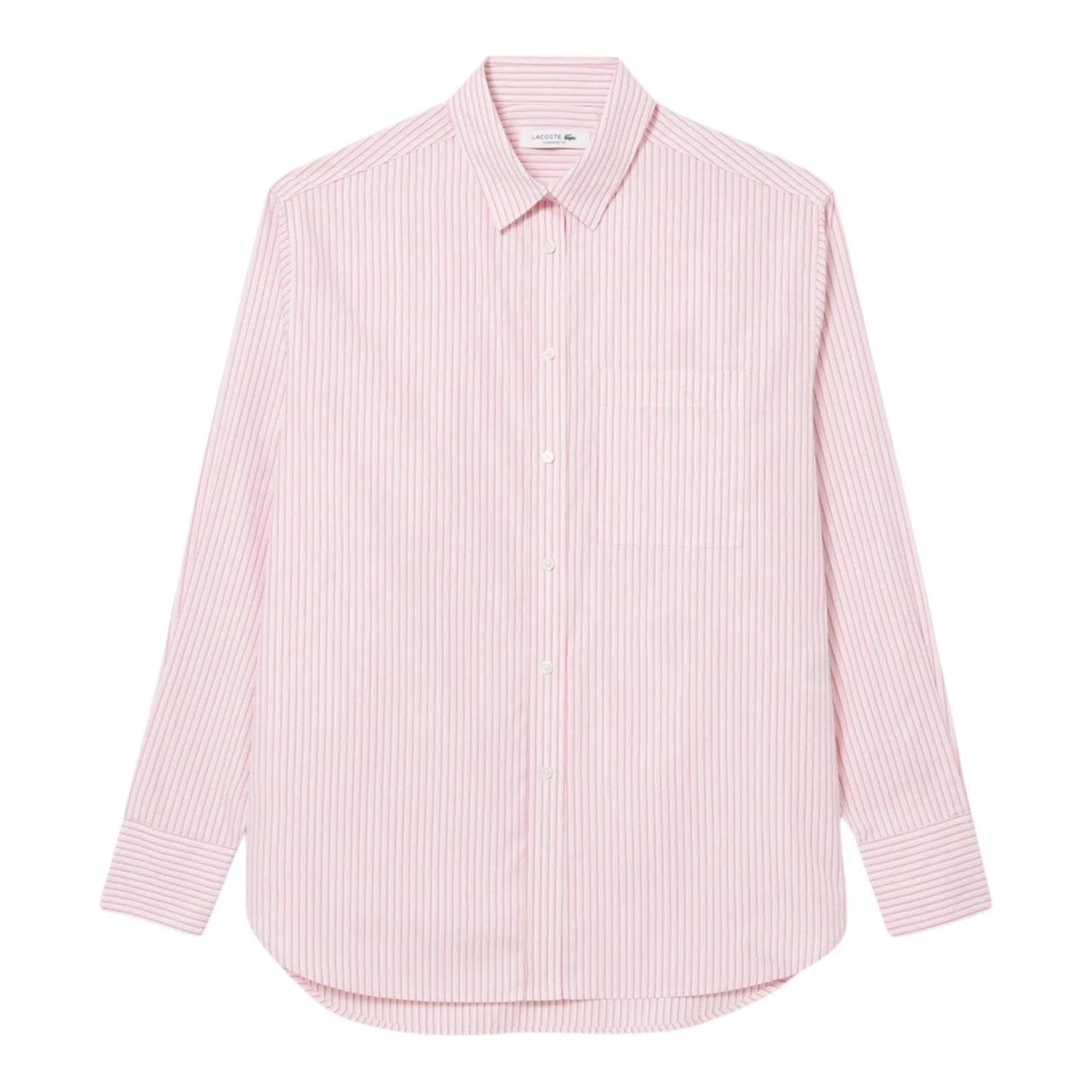 Lacoste Oversized Shirt - Pink/White