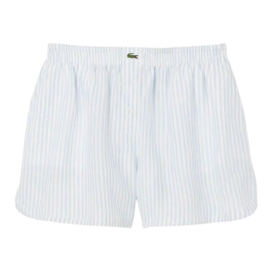 Lacoste Wide Striped Shorts - Blue/White