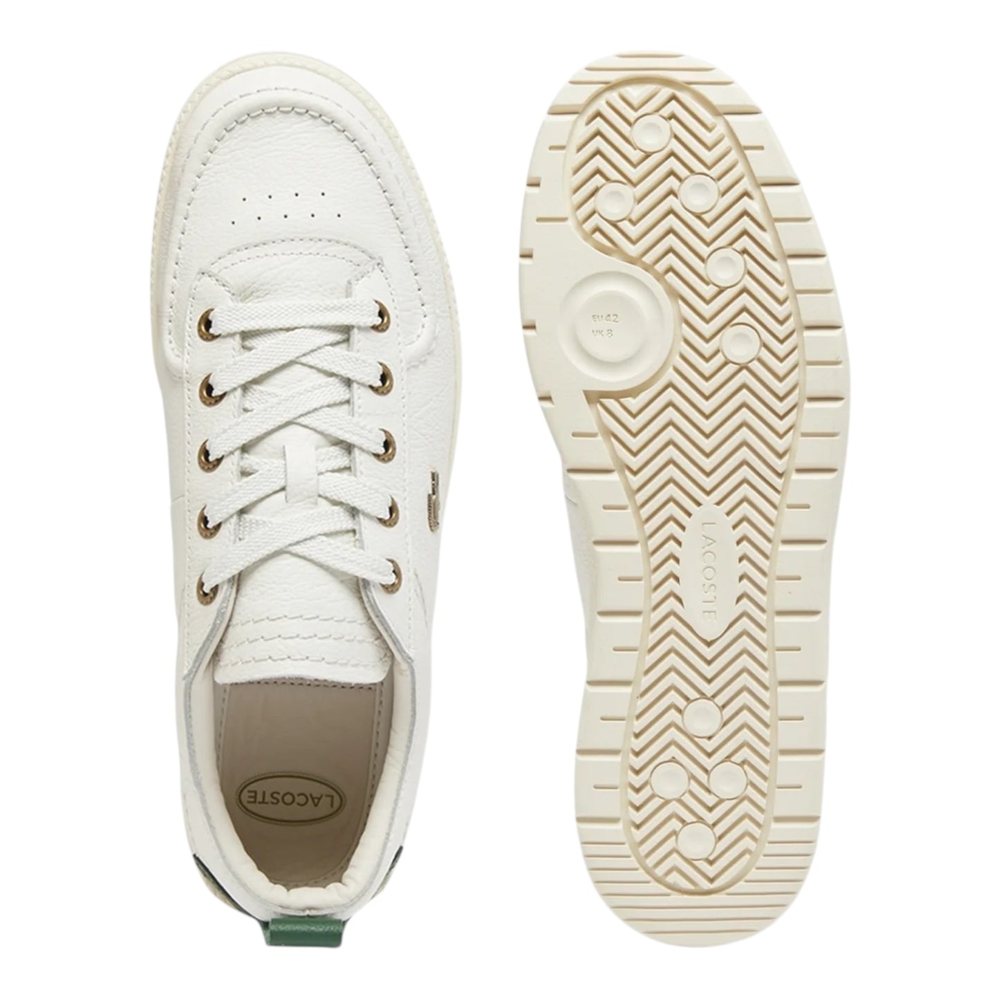 Lacoste Umpire - Off White/Dark Green