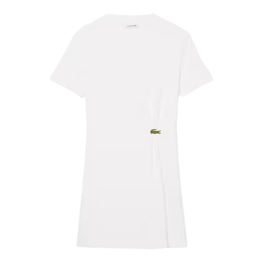 Lacoste Draped T-shirt dress - white
