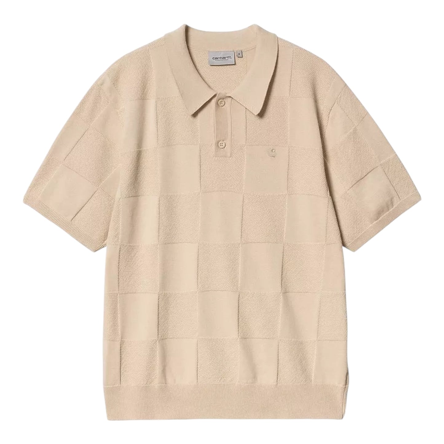 Carhartt WIP S/S Checker Polo Cotton - Fleur De Sel