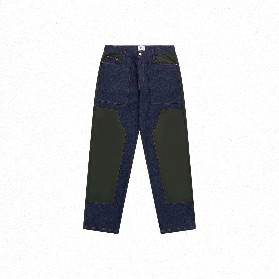 arte Jones Multi Pants - Denim/Green