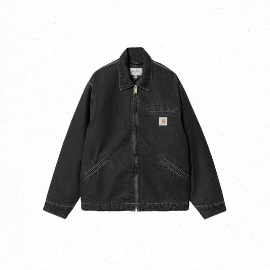 Carhartt WIP OG Detroit Jacket - Black Stone Washed