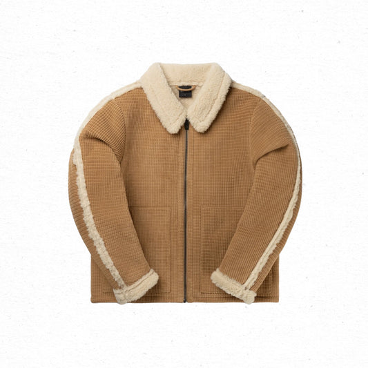 Daily Paper Oluwa Fur Jacket - Camel