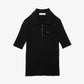 Lacoste Polo Shirt 3D Rib Knit - Black