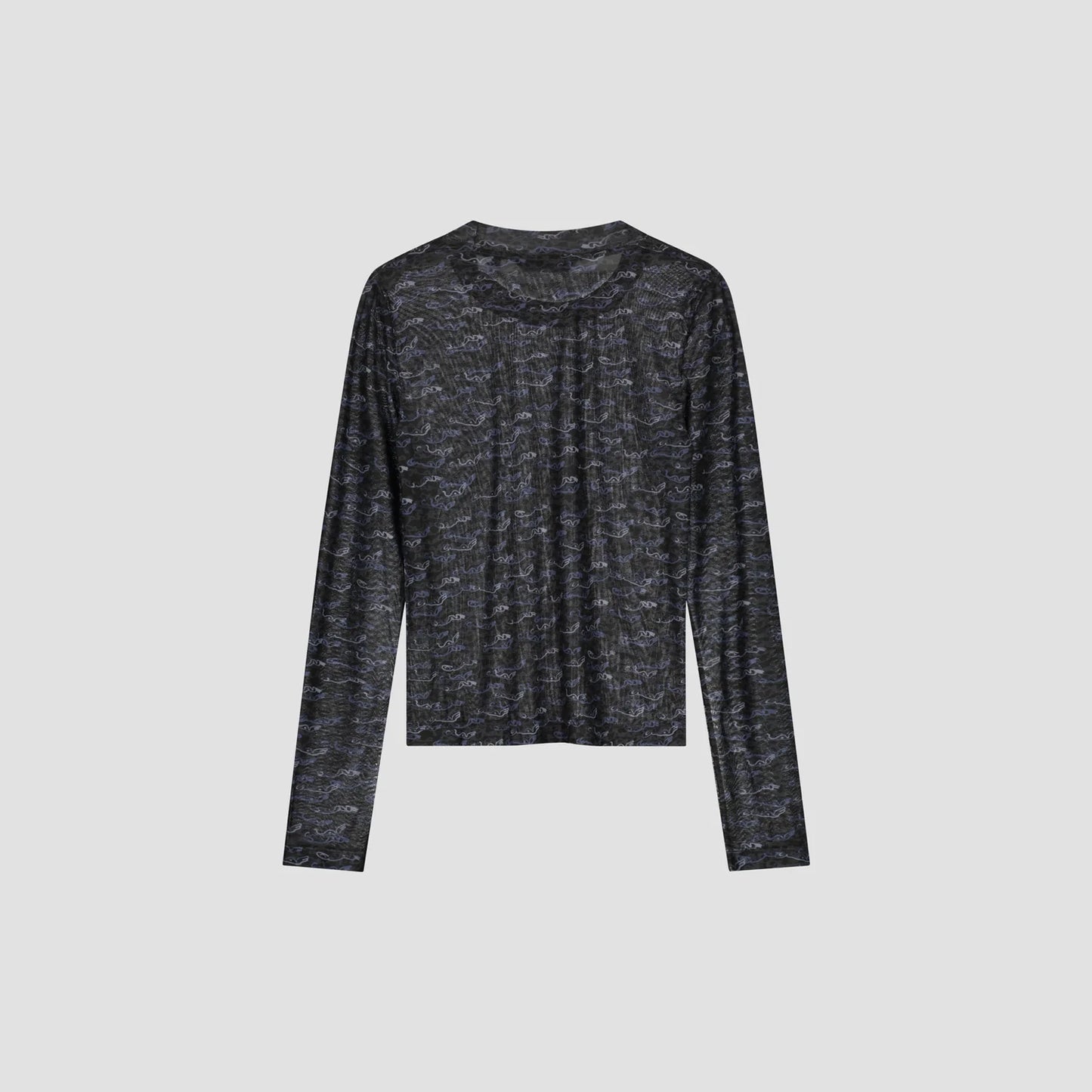 ØLÅF Wind AOP Top LS - Black