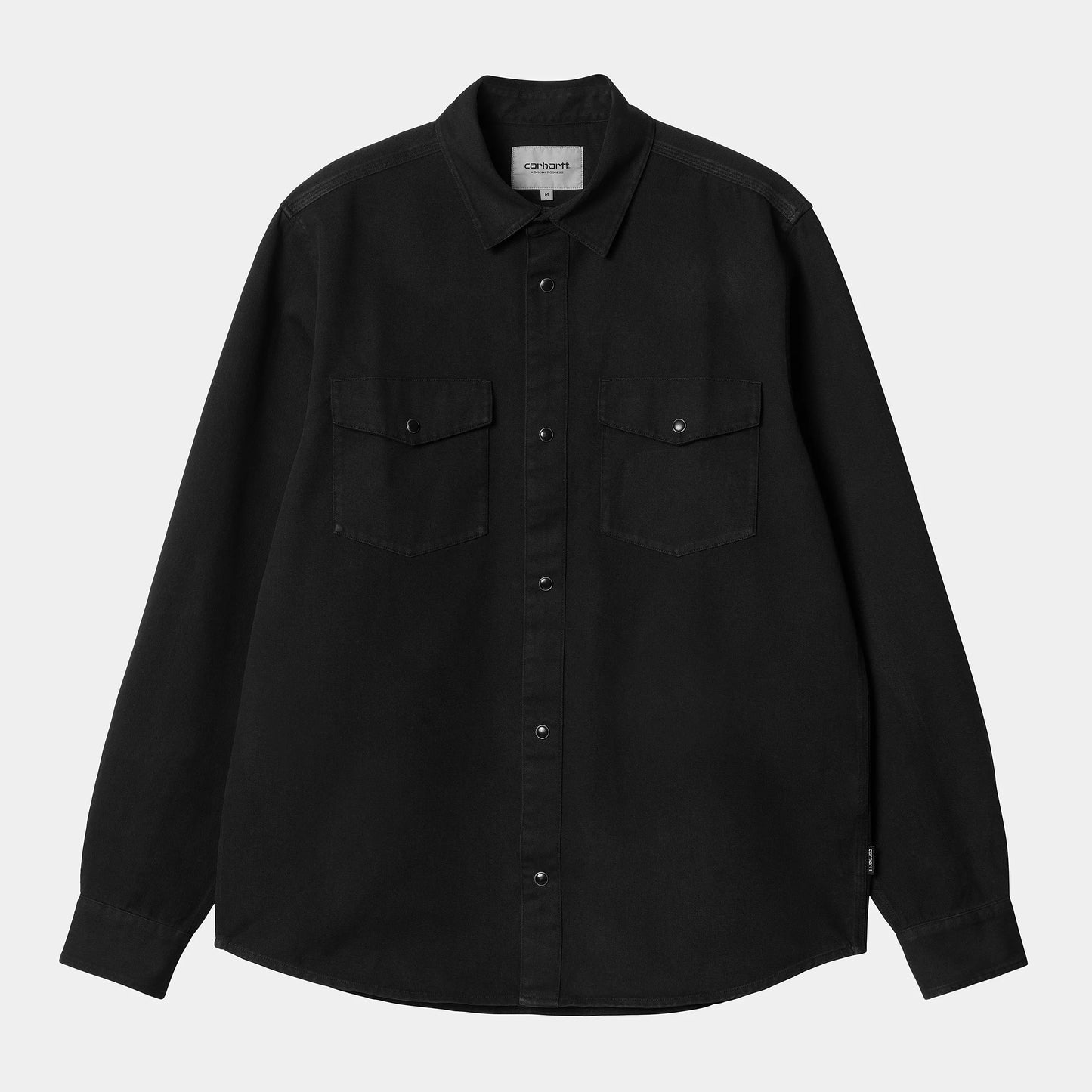 Carhartt WIP L/S Santa Fe Shirt - Black Dyed