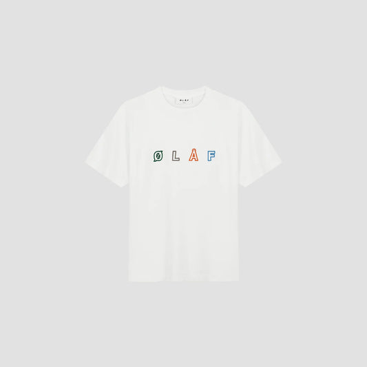 ØLÅF Sans Embro Logo Tee - White