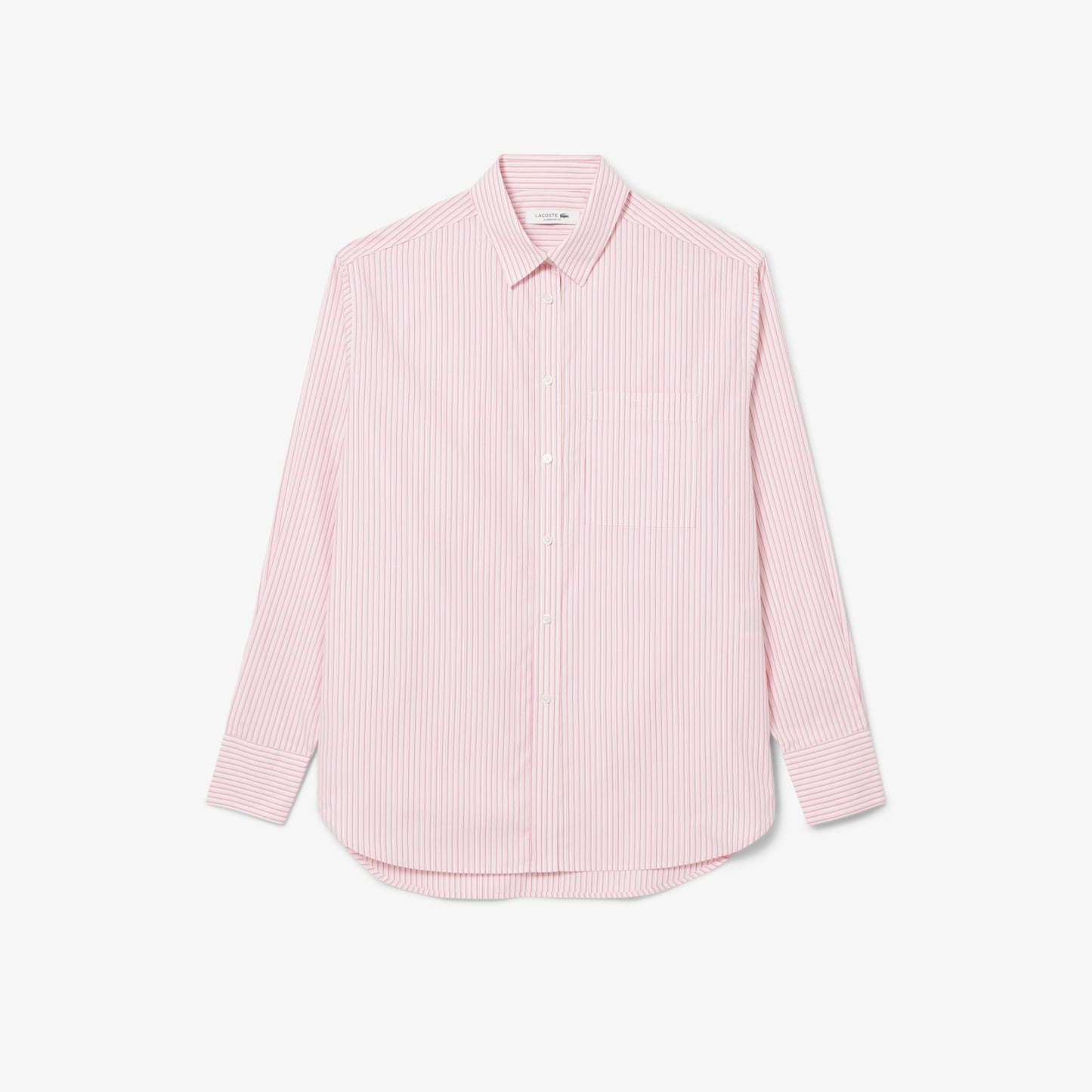 Lacoste Oversized Shirt - Pink/White