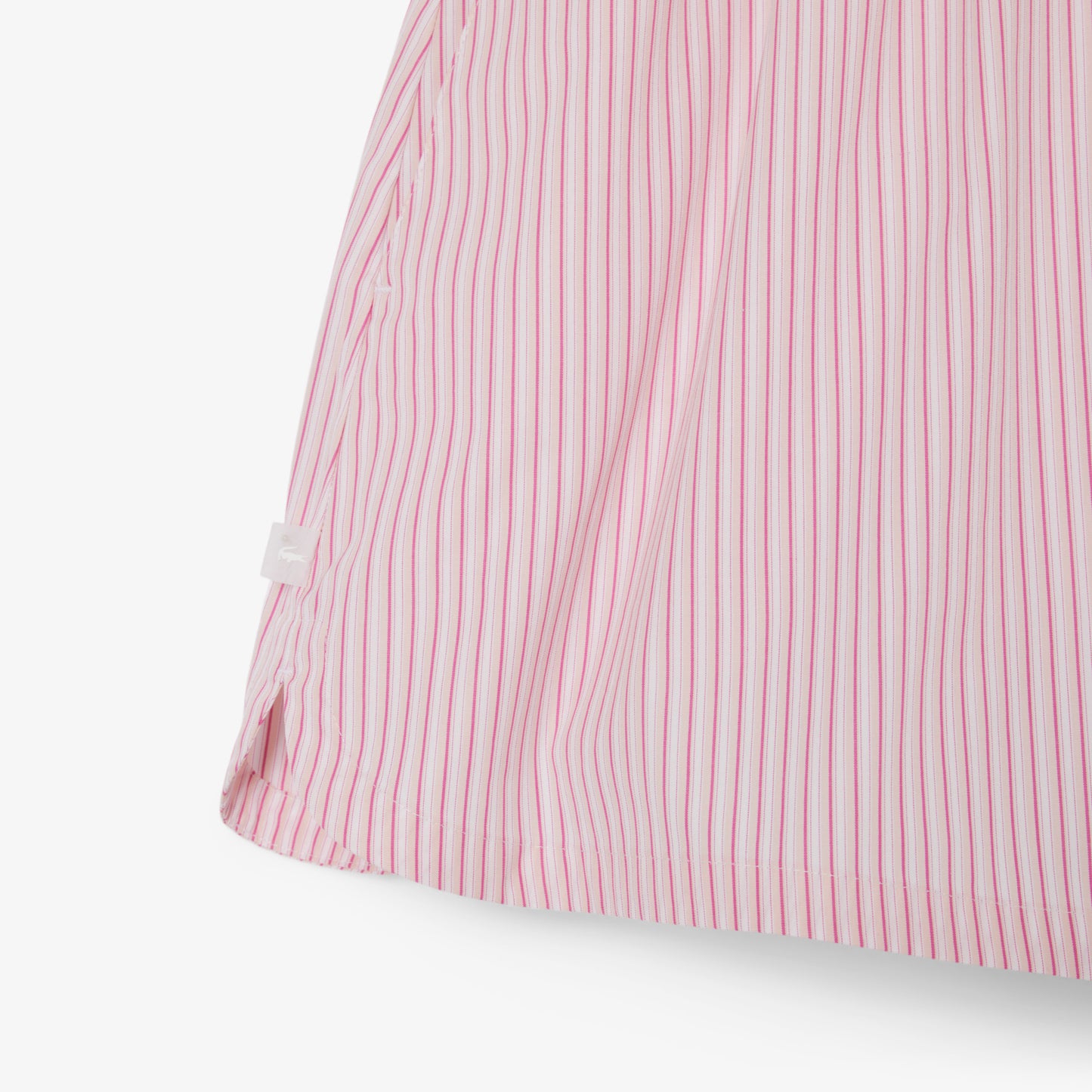 Lacoste Wide Striped Shorts - Pink/White