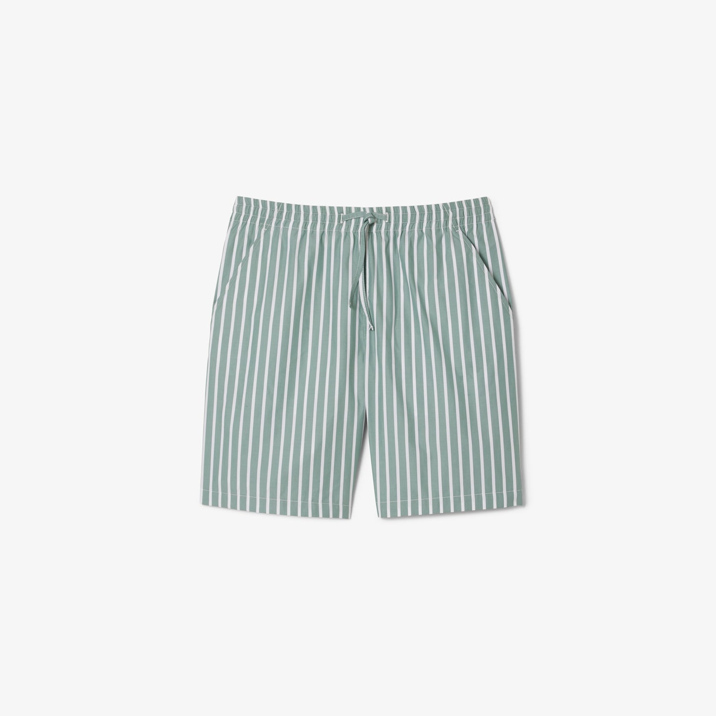 Lacoste Relaxed Striped Shorts - Green/White