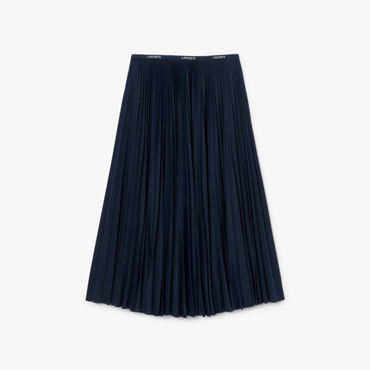 Lacoste Long Pleated Skirt - Navy