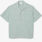Lacoste Relaxed Fit Shirt Striped - Light Green/White