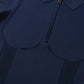 Daily Paper Zip Knit Polo Ls - Blue