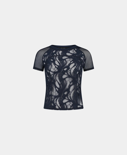 Daily Paper Lace Top - Maritime Blue