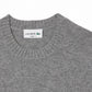 Lacoste 3D Cashmere Crew Neck Knit Sweater - Grey