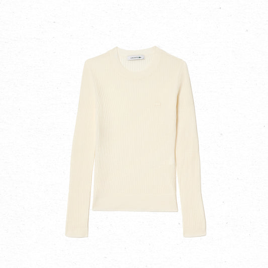 Lacoste "3D-Knit Sweater - Cream