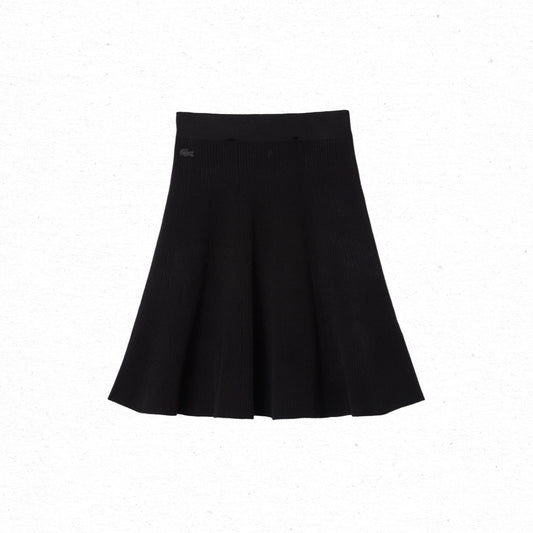 Lacoste Flared Rip Skirt - Black