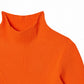 Lacoste High-neck 3D Ribbed Knit Sweater - Orange