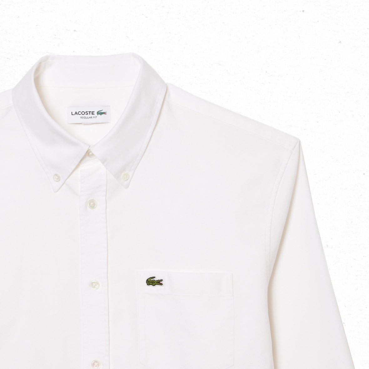 Lacoste L/S Oxford Shirt - White