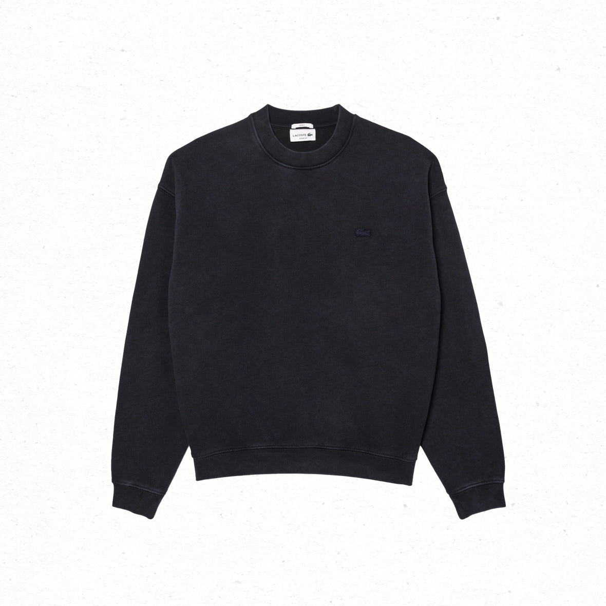 Lacoste Loose Fit Sweatshirt - Black Washed