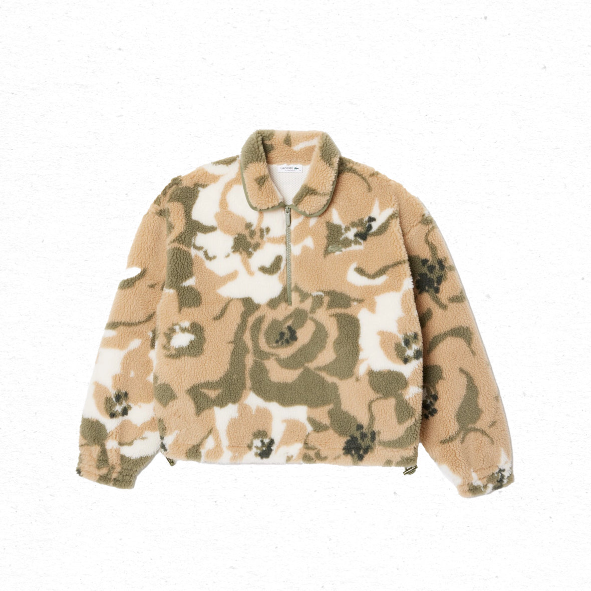 Lacoste Oversized Fleece Sweatshirt - Floral