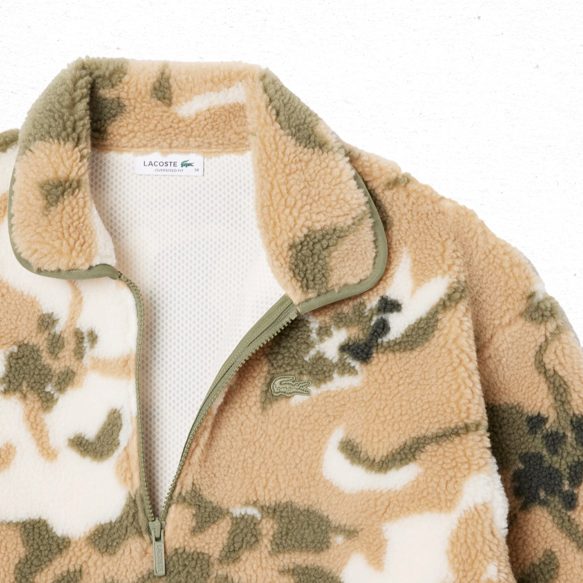 Lacoste Oversized Fleece Sweatshirt - Floral