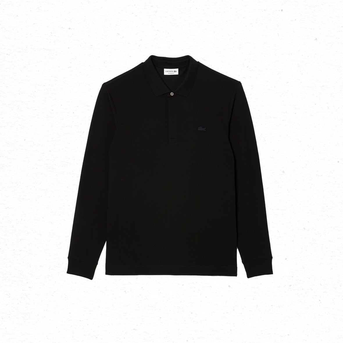 Lacoste Paris L/S Piqué Polo - Black