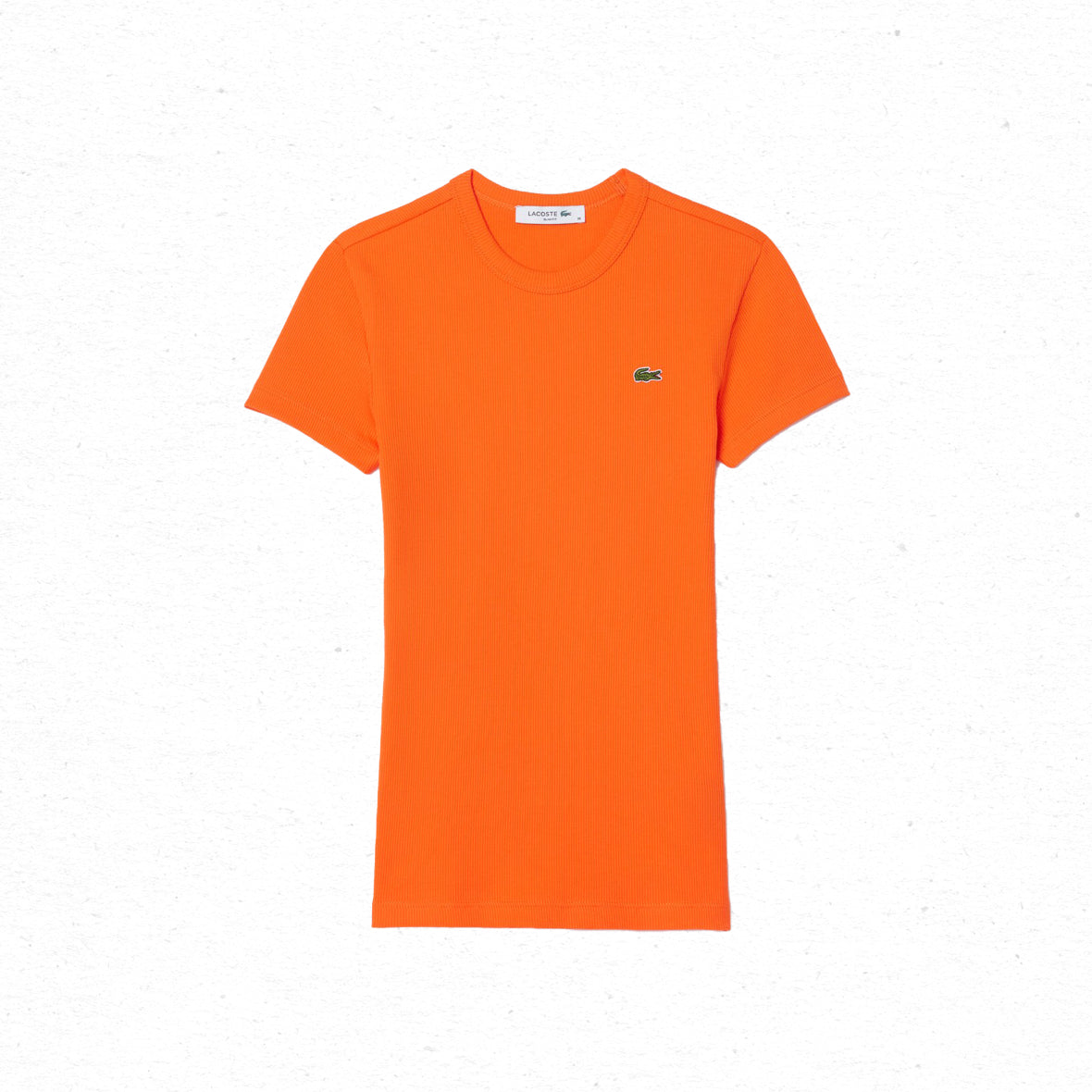 Lacoste Rib T-Shirt  - Orange