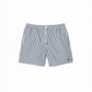 Lacoste Stripe Swim Trunks - Navy/White