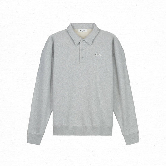 ØLÅF Oversized Polo - Heather Grey