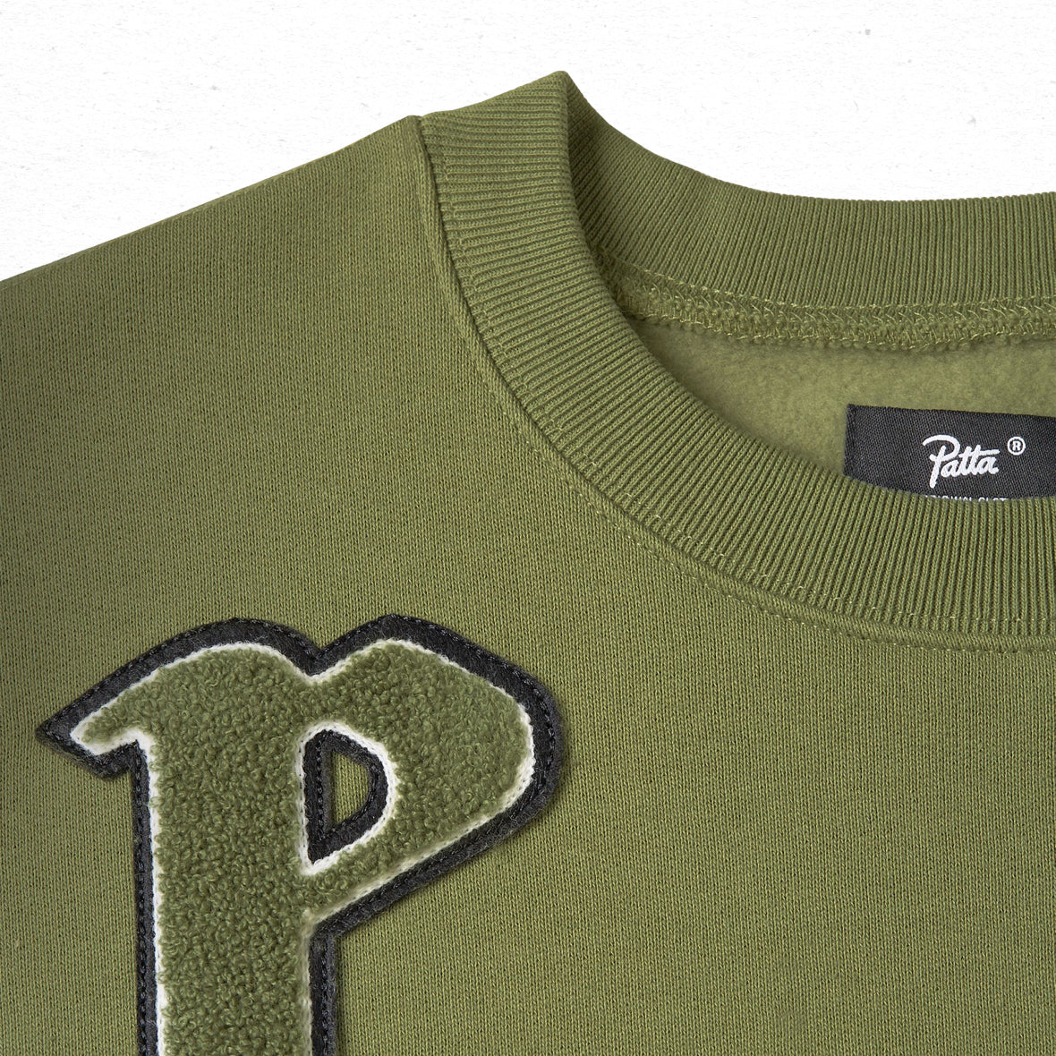 Patta Flowers Crewneck Sweater - Loden Green