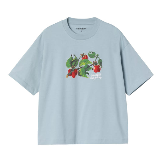 Carhartt WIP W’ S/S Cream Of The Crop T-Shirt - Blue Fog