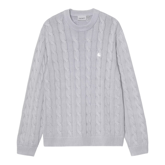 Carhartt WIP Carter Sweater - Blue Fog garment dyed