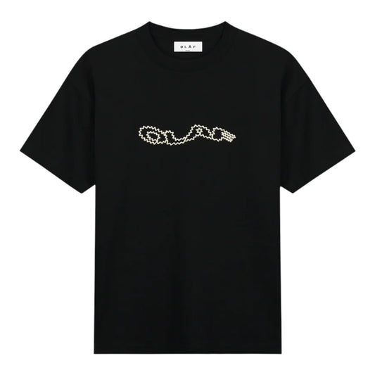 ØLÅF Zigzag Wavy Drift Tee - Black