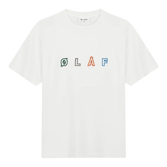 ØLÅF Sans Embro Logo Tee - White