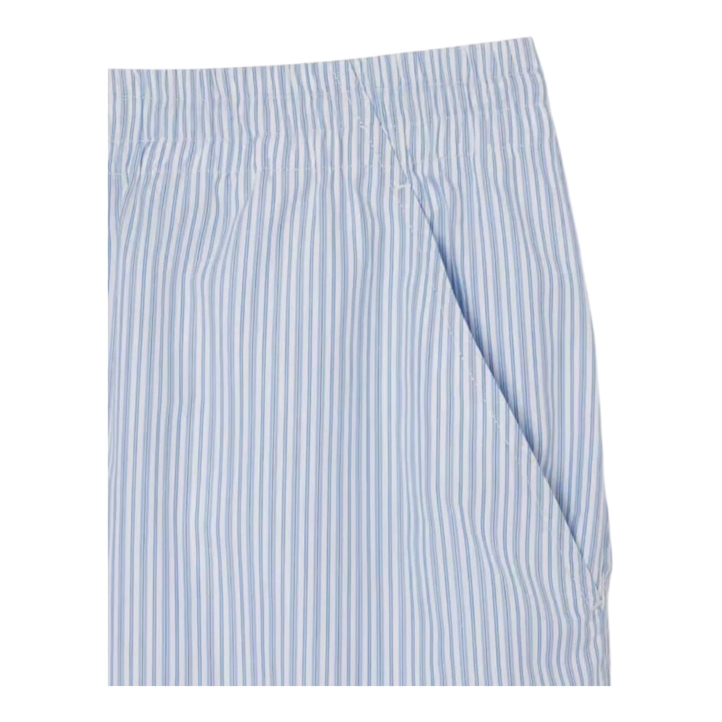 Lacoste Relaxed Striped Shorts - Blue/White