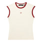 Daily Paper Contrast Fitted Tee - Beige